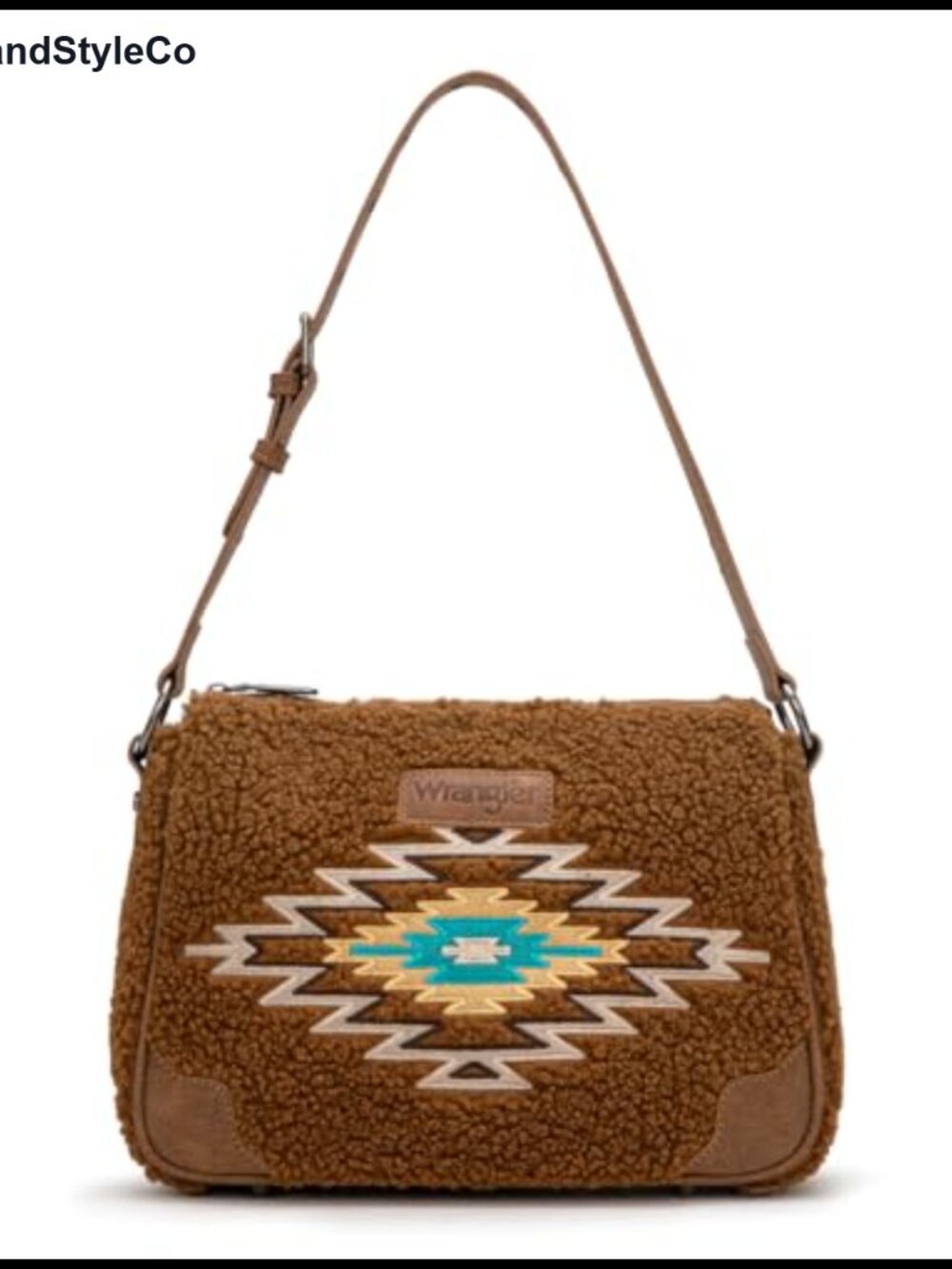 Wrangler Western Handbag Embroidered Aztec Shoulder Bag Hobo